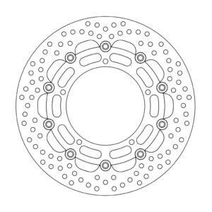 Moto-Master Halo Jarrulevy eteen Yamaha: YZF R6, FZ6, FZ6 600 Fazer/ABS, MT-03,