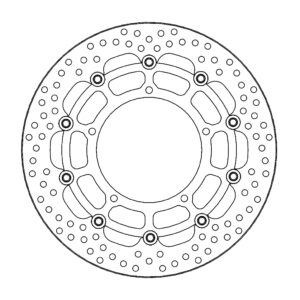 Moto-Master Halo Jarrulevy eteen Yamaha: YZF R1, FZ1/ABS, FZ1 Fazer/ABS, V-max 1