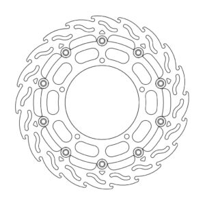 Moto-Master Flame Jarrulevy eteen oikea Yamaha: YZF R1 TC