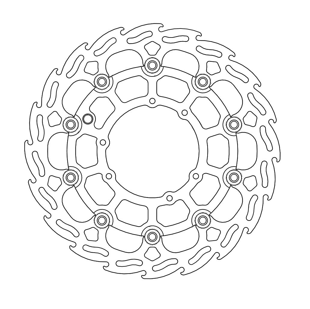 Moto-Master Flame Jarrulevy eteen Honda ( special Dakar version)