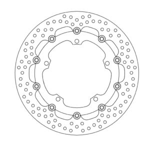 Moto-Master Halo Jarrulevy eteen Triumph: Speed Triple 1050, Sprint GT