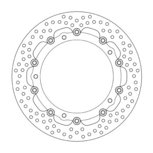 Moto-Master Halo Jarrulevy eteen BMW: F800S/ST, R850R/RT, R900RT, R1100S, R1150R