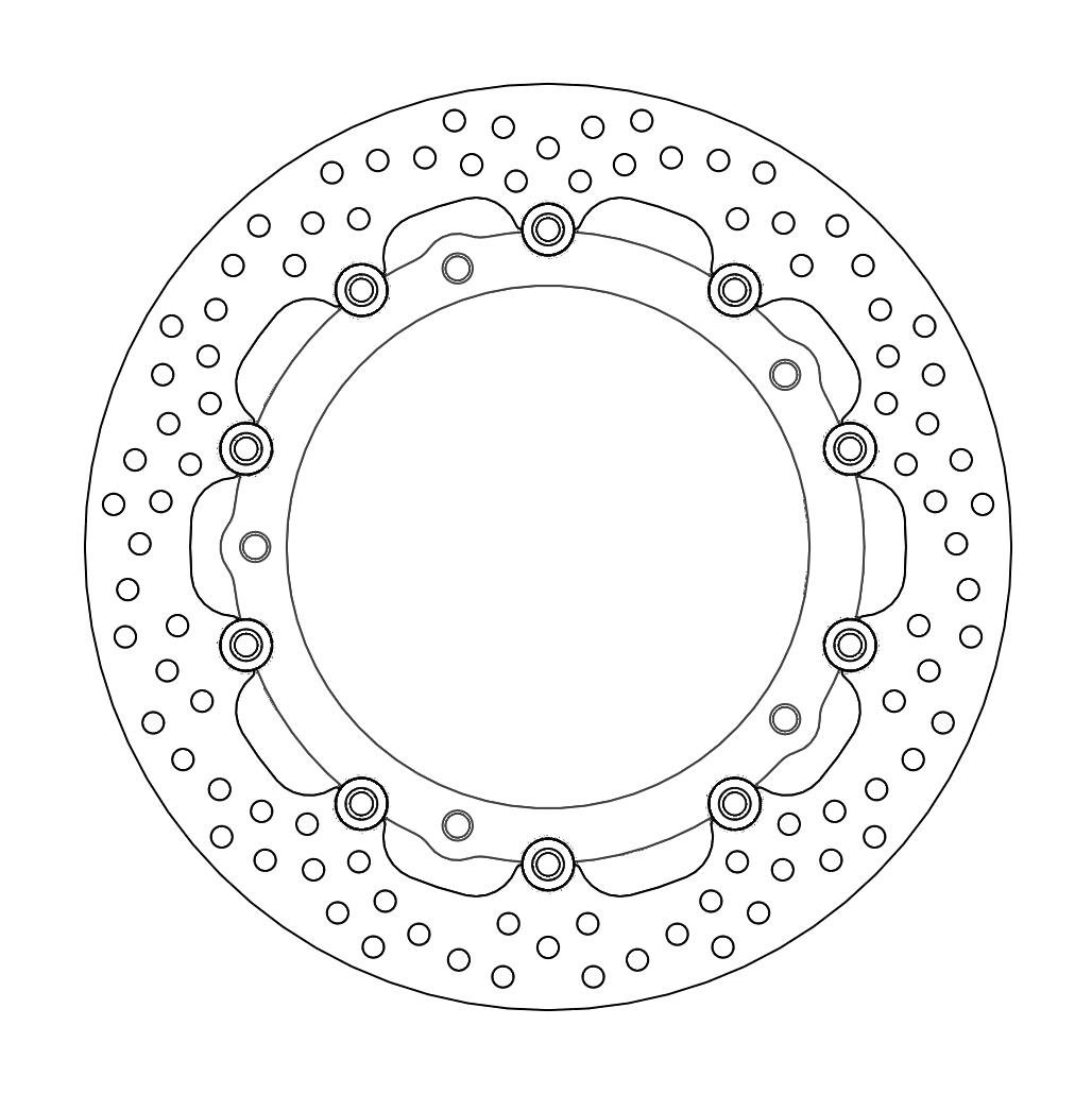 Moto-Master Halo Jarrulevy eteen BMW: F800S/ST, R850R/RT, R900RT, R1100S, R1150R