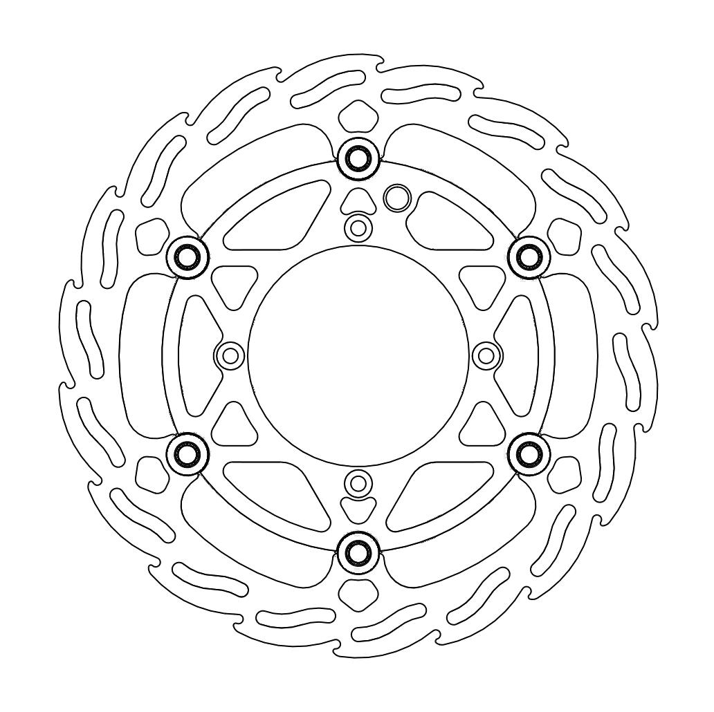 Moto-Master Flame Jarrulevy eteen Ø260 KTM: SX85, Freeride