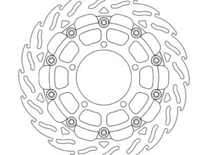 Moto-Master Racing Flame Jarrulevy eteen vasen 5.5mm Suzuki GSXR 1000 K5