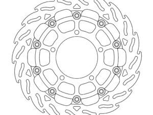 Moto-Master Racing Flame Jarrulevy eteen oikea 5.5mm  Suzuki GSXR 1000 K5