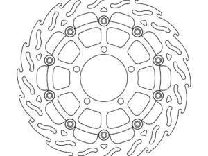 Moto-Master Flame Jarrulevy eteen vasen Triumph: Tiger 800, Explorer