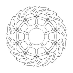 Moto-Master Flame Jarrulevy eteen vasen Triumph: Tiger 800, Explorer