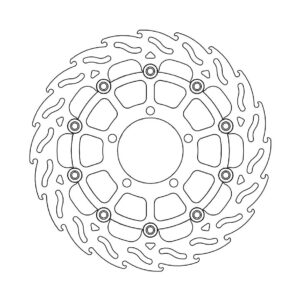 Moto-Master Flame Jarrulevy eteen oikea Triumph: Tiger 800, Explorer