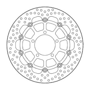 Moto-Master Halo Jarrulevy eteen Triumph Tiger 800, Trophy 1215