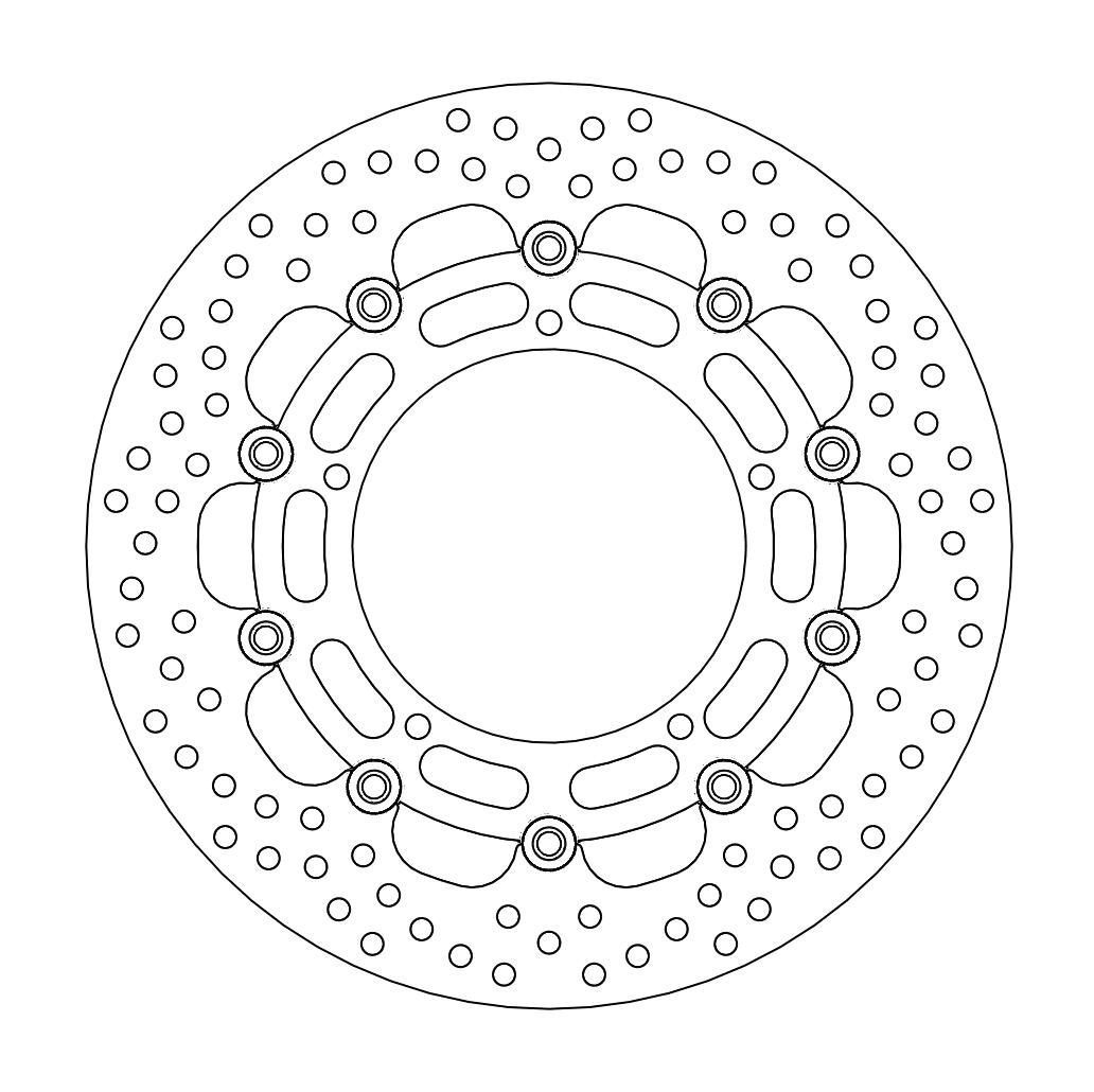 Moto-Master Halo Jarrulevy eteen Yamaha: YFZ R6, Fazer8, YZF R1, XT1200Z