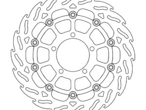 Moto-Master Flame Jarrulevy eteen vasen Triumph: Daytona 675 ABS