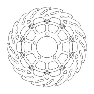 Moto-Master Flame Jarrulevy eteen vasen Triumph: Daytona 675 ABS