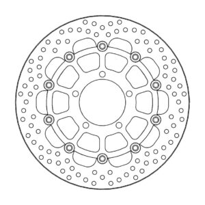 Moto-Master Halo Jarrulevy eteen Triumph: Daytona 675 ABS