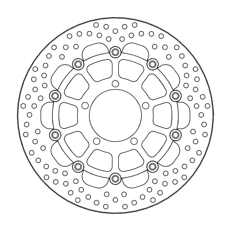 Moto-Master Halo Jarrulevy eteen Triumph: Daytona 675 ABS