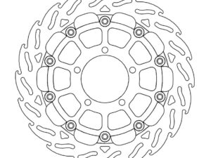 Moto-Master Racing Flame Jarrulevy eteen vasen Triumph: Daytona 675 ABS