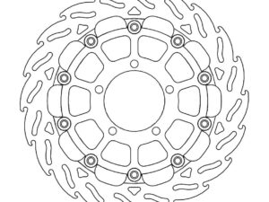 Moto-Master Racing Flame Jarrulevy eteen oikea Triumph: Daytona 675 ABS