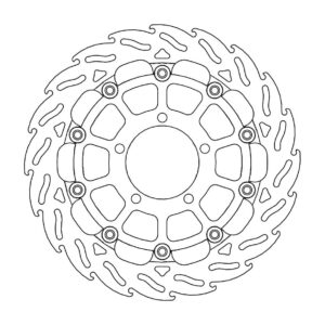 Moto-Master Racing Flame Jarrulevy eteen oikea Triumph: Daytona 675 ABS