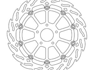 Moto-Master Flame Jarrulevy eteen vasen KTM: 690 Duke R ABS