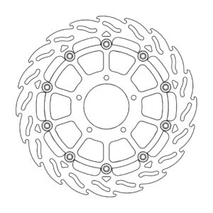 Moto-Master Flame Jarrulevy eteen oikea MV Agusta: F3, Brutale 675, Brutale 800,