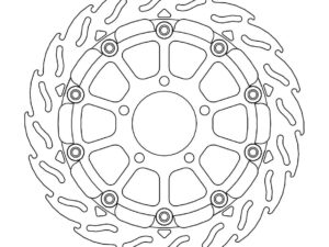 Moto-Master Racing Flame Jarrulevy eteen vasen Suzuki: GSX-R 600-750-1000