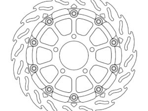 Moto-Master Racing Flame Jarrulevy eteen oikea Suzuki: GSX-R 600-750-1000