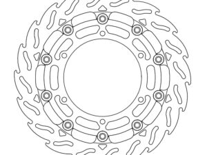 Moto-Master Racing Flame Jarrulevy eteen vasen Yamaha: YZF R1-R6, V-Max