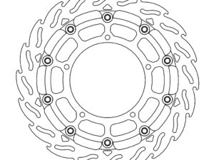 Moto-Master Racing Flame Jarrulevy eteen vasen Yamaha: YZF R1