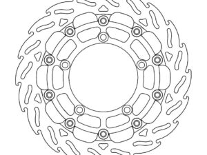 Moto-Master Racing Flame Jarrulevy eteen oikea Suzuki: DL 650 ABS, GS 600 ABS