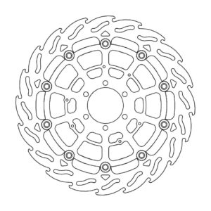 Moto-Master Flame Jarrulevy eteen vasen BMW: HP4