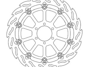 Moto-Master Racing Flame Jarrulevy eteen oikea BMW: HP4