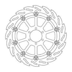 Moto-Master Racing Flame Jarrulevy eteen oikea BMW: HP4