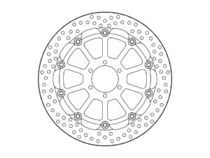 Moto-Master Racing Halo Jarrulevy eteen oikea BMW: HP4