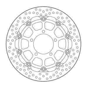 Moto-Master Racing Halo Jarrulevy eteen 5,5mm Kawasaki
