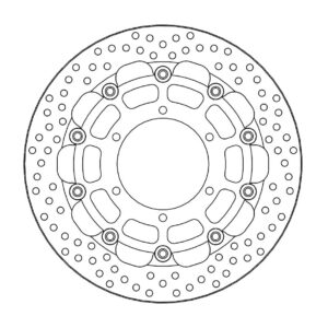 Moto-Master Racing Halo Jarrulevy eteen 5,5mm Suzuki