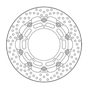 Moto-Master Racing Halo Jarrulevy eteen 5,5mm Yamaha