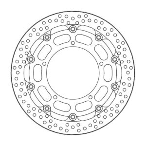 Moto-Master Racing Halo Jarrulevy eteen 5,5mm Yamaha: YZF R1 TC