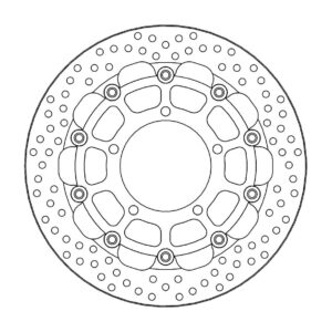Moto-Master Racing Halo Jarrulevy eteen 5.5mm Suzuki GSXR 1000 K5
