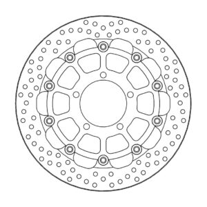 Moto-Master Racing Halo Jarrulevy eteen 5,5mm Triumph: Daytona 675 ABS