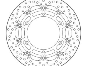 Moto-Master Racing Halo Jarrulevy eteen 5,5mm Yamaha: YZF R1-R6, V-Max