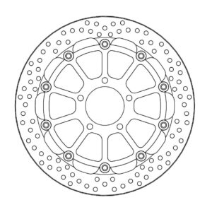 Moto-Master Racing Halo Jarrulevy eteen 5,5mm Suzuki: GSX-R 600-750-1000-1300,