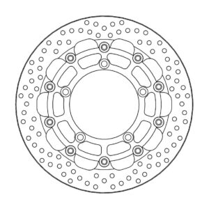 Moto-Master Racing Halo Jarrulevy eteen 5,5mm Suzuki: DL 650 ABS, GS 600 ABS
