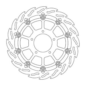 Moto-Master Racing Flame Jarrulevy eteen vasen MV Agusta: F3, Brutale 675, Bruta