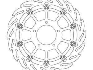 Moto-Master Racing Flame Jarrulevy eteen oikea MV Agusta: F3, Brutale 675, Bruta