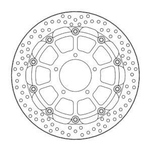 Moto-Master Racing Halo Jarrulevy eteen MV Agusta: F3, Brutale 675, Brutale 800,