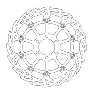 Moto-Master Flame Jarrulevy eteen KTM: RC125/200/390, Duke 125/200/390