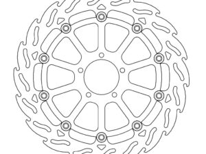 Moto-Master Flame Jarrulevy eteen vasen KTM: 1290 Superduke