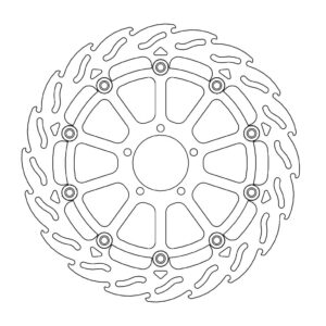Moto-Master Flame Jarrulevy eteen vasen KTM: 1290 Superduke