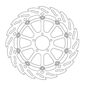 Moto-Master Flame Jarrulevy eteen oikea KTM: 1290 Superduke