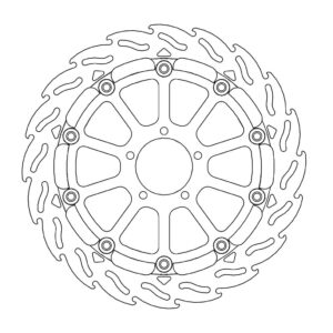 Moto-Master Racing Flame Jarrulevy eteen oikea KTM: 1290 Superduke